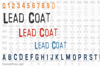 Lead Coat Font