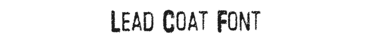 Lead Coat Font Preview