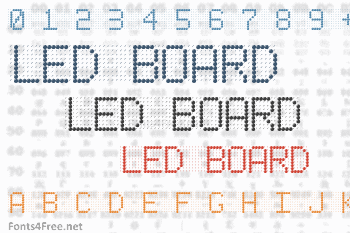 Led Board Font