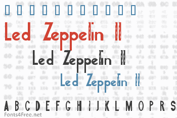 Led Zeppelin II Font