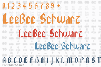 LeeBee Schwarz Font