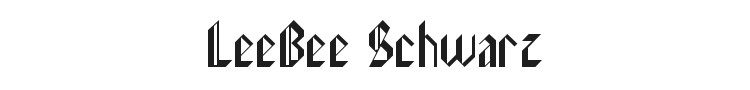 LeeBee Schwarz Font