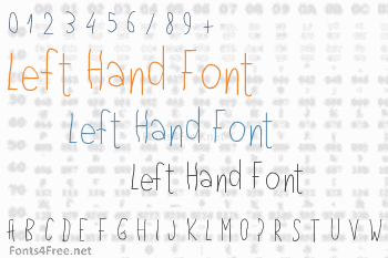 Left Hand Font