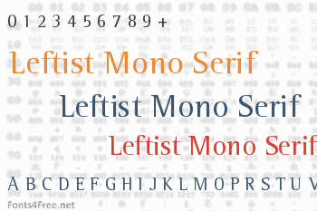 Leftist Mono Serif Font