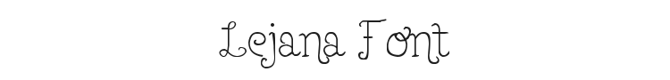 Lejana Font Preview