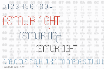 Lemur Light Font