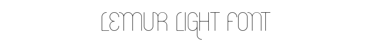 Lemur Light Font Preview