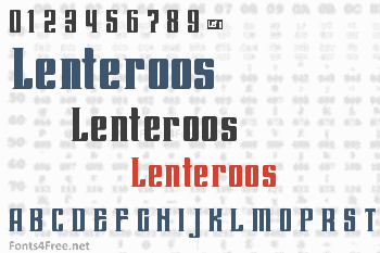 Lenteroos Font