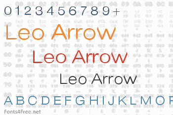 Leo Arrow Font