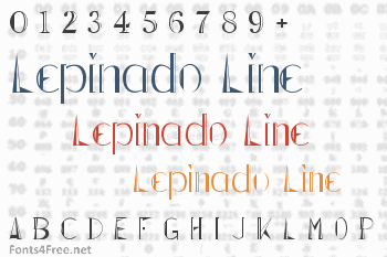 Lepinado Line Font