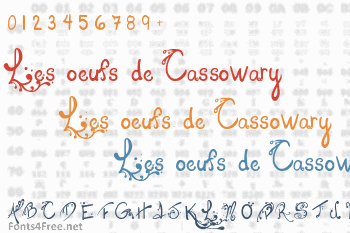 Les oeufs de Cassowary Font