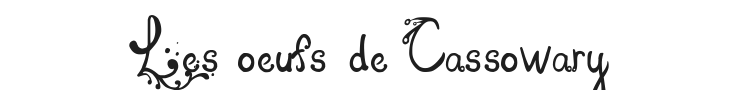 Les oeufs de Cassowary Font