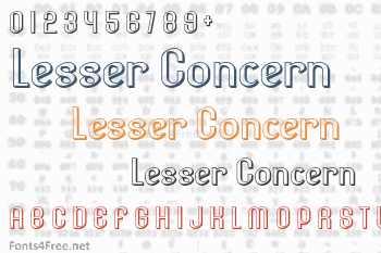 Lesser Concern Font