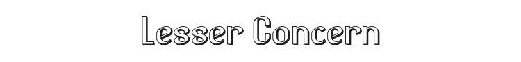 Lesser Concern Font