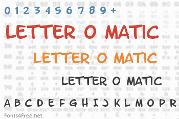 Letter O Matic Font