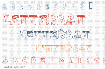 Letterbat Friends Font