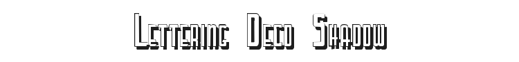 Lettering Deco Shadow Font Preview