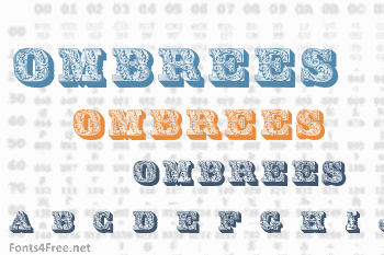 Lettres Ombrees Ornees Font