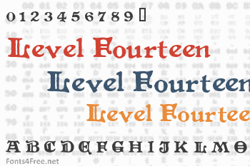 Level Fourteen Druid Font