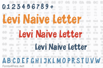 Levi Naive Letter Font