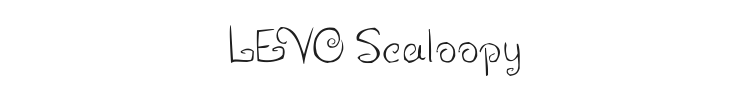 LEVO Scaloopy Font