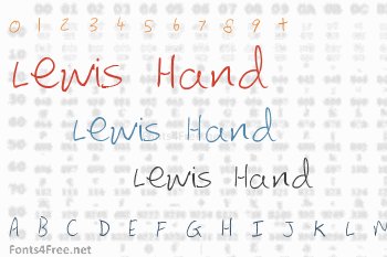 Lewis Hand Font