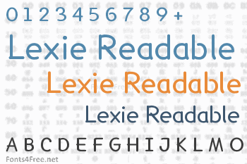 Lexie Readable Font