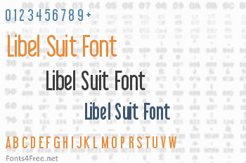 Libel Suit Font