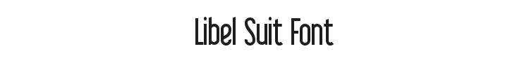 Libel Suit Font