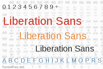 Liberation Sans Font