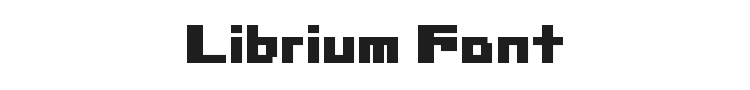Librium Font Preview