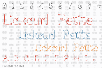 Lickcurl Petite Font