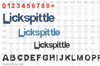 Lickspittle Font