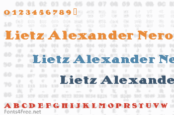 Lietz Alexander Nero Font