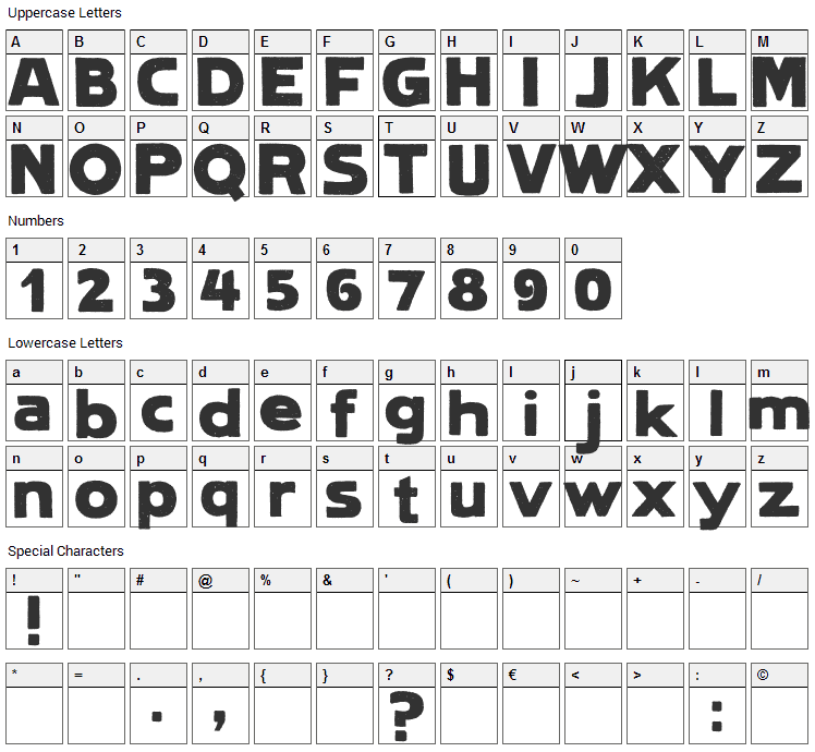 Lietz Lindau Hamburg Font Character Map