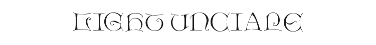 Light Unciale Font Preview