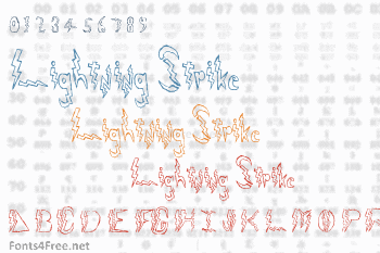 Lightning Strike Font