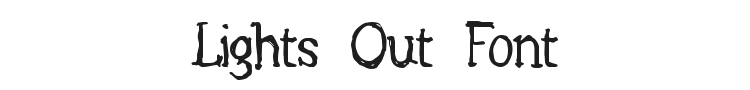 Lights Out Font