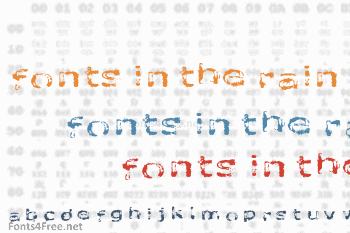 Like fonts in the rain Font