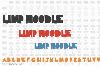 Limp Noodle Font