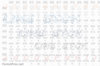 Line Etch Font