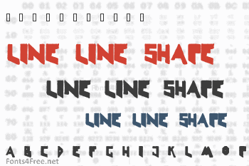 Line Line Shape Font