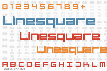 Linesquare Rounded Extended Font