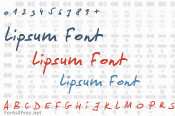 Lipsum Font