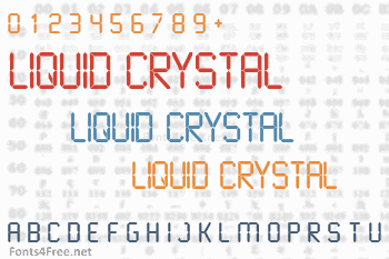 Liquid Crystal Font