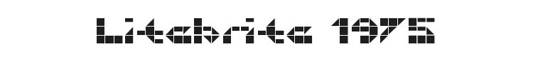 Litebrite 1975 Font