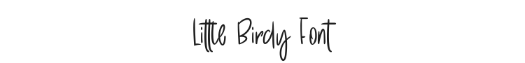 Little Birdy Font Preview