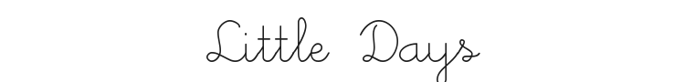 Little Days Font