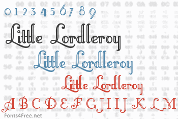 Little Lord Fontleroy Font