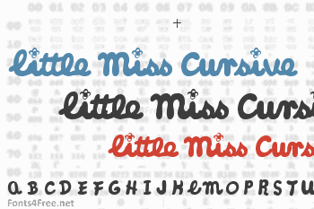 Little Miss Cursive Font